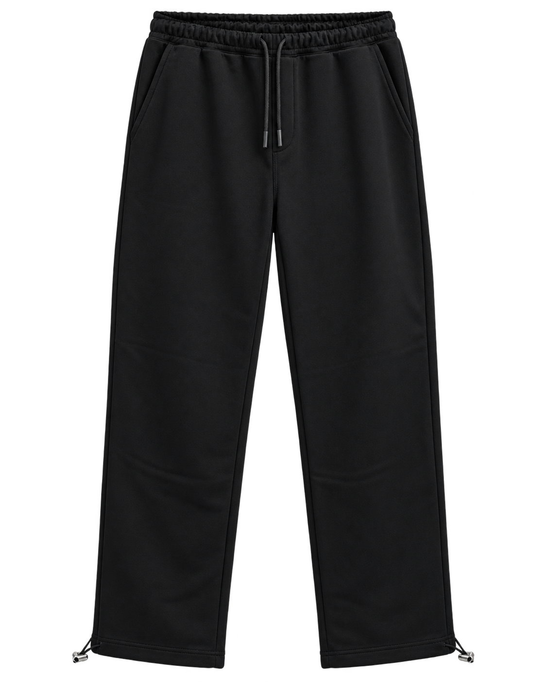Pantalon Baggy — Noir — Recto