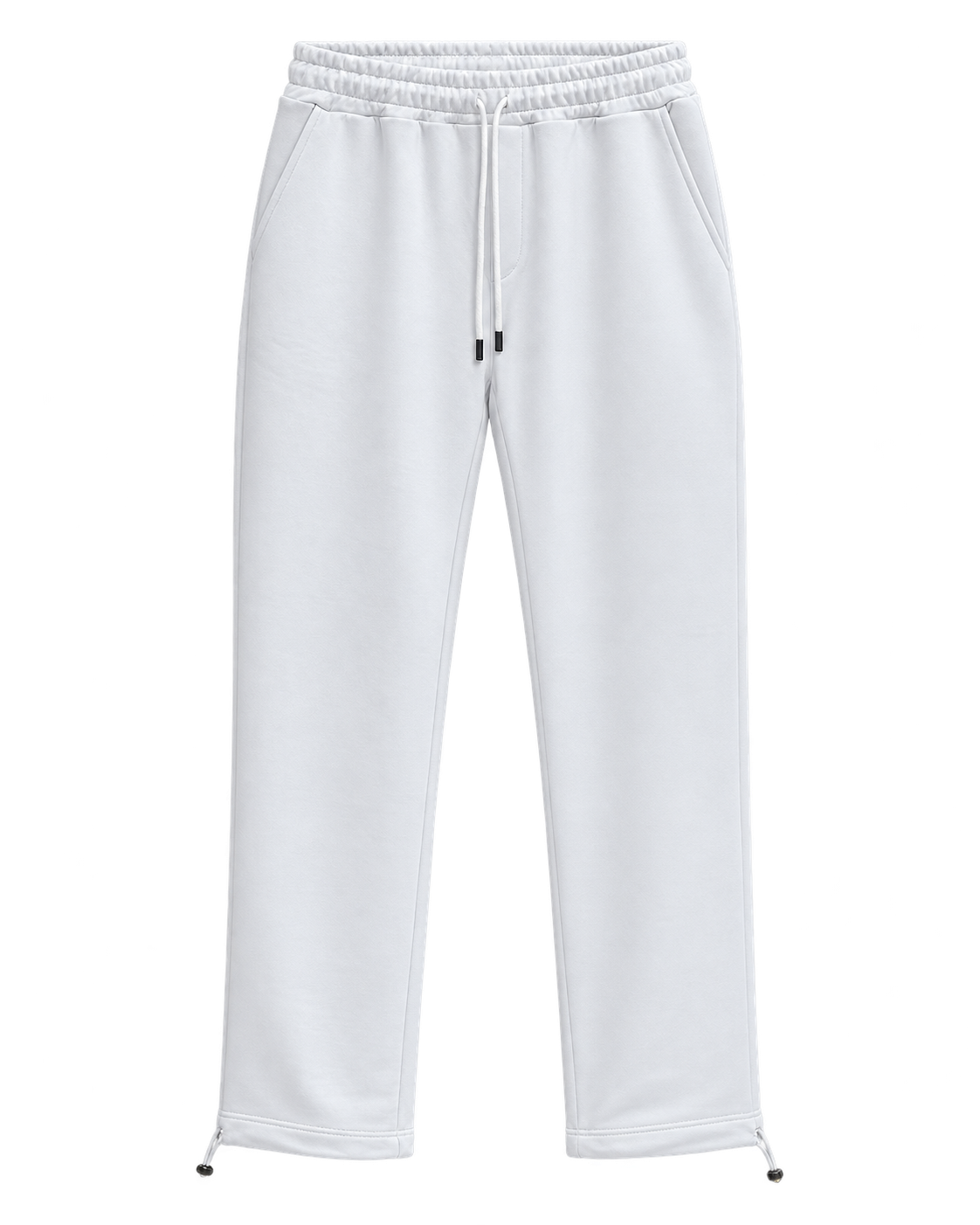 Pantalon Baggy — Blanc — Recto