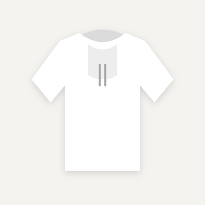 Hoodie personnalisable — Blanc — Verso (rendu illustratif, pas une photo réelle)
