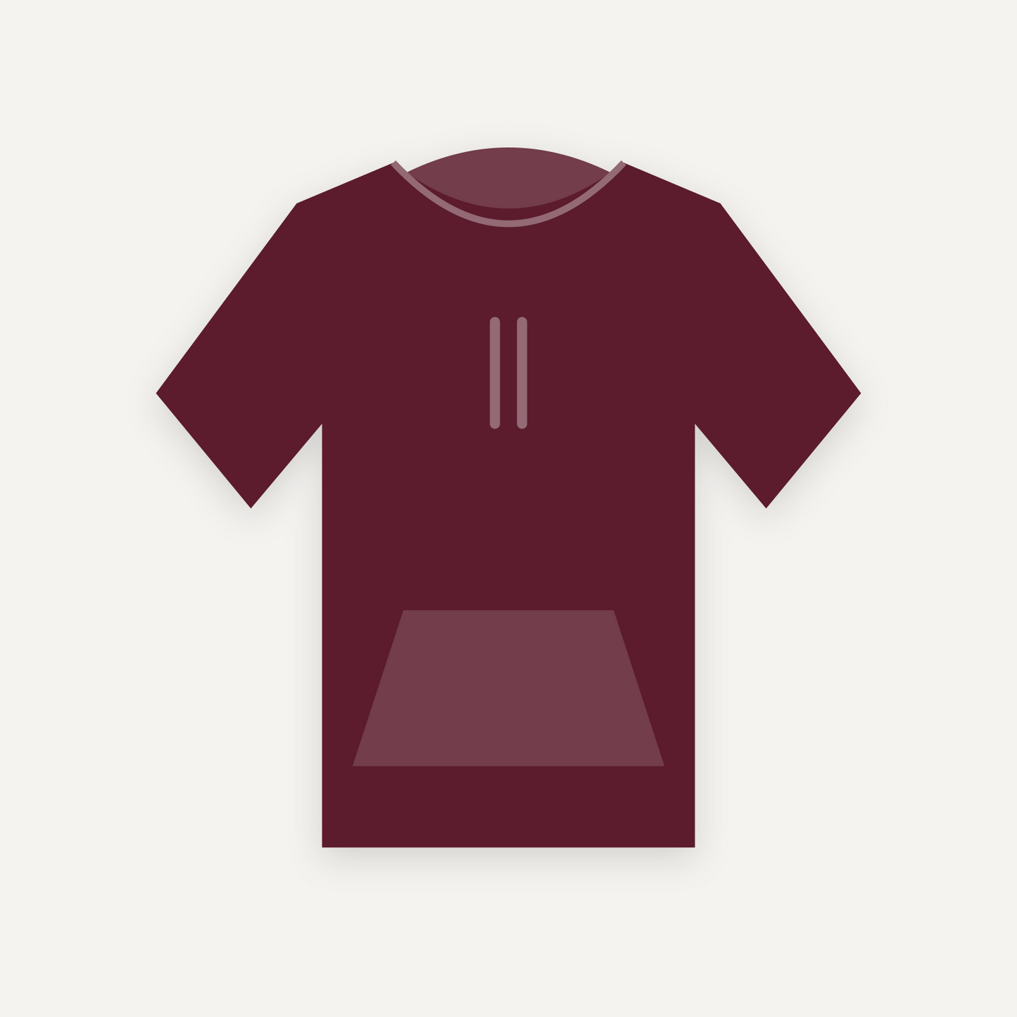 Hoodie personnalisable — Bordeaux — Recto (rendu illustratif, pas une photo réelle)