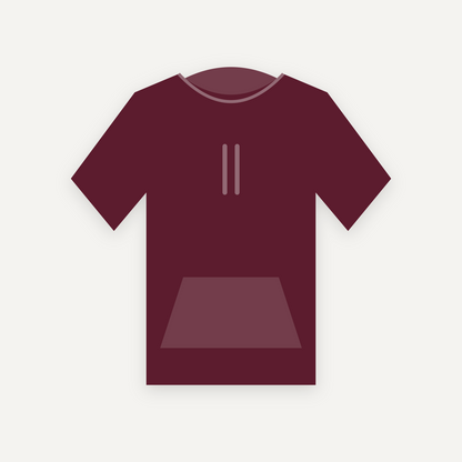 Hoodie personnalisable — Bordeaux — Recto (rendu illustratif, pas une photo réelle)