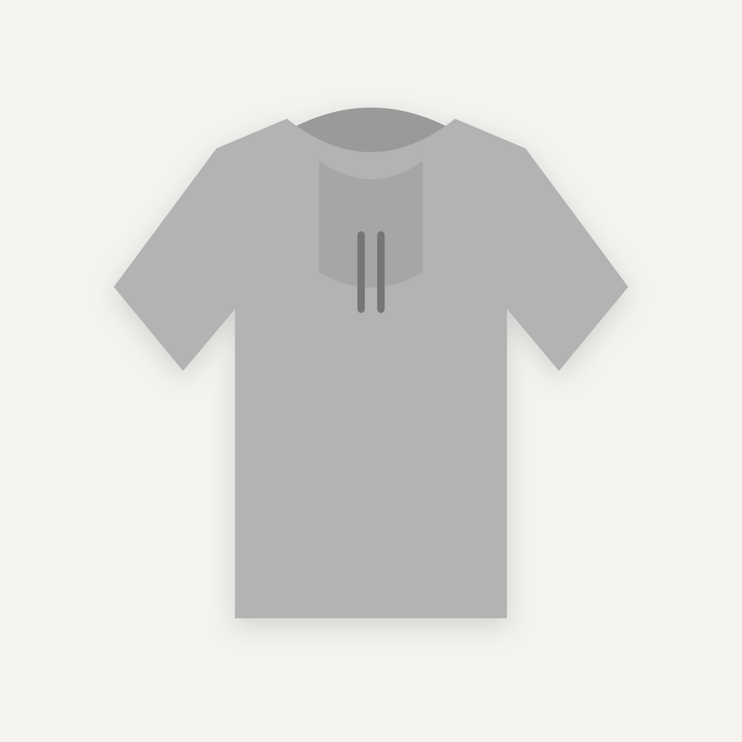 Hoodie personnalisable — Gris chiné — Verso (rendu illustratif, pas une photo réelle)