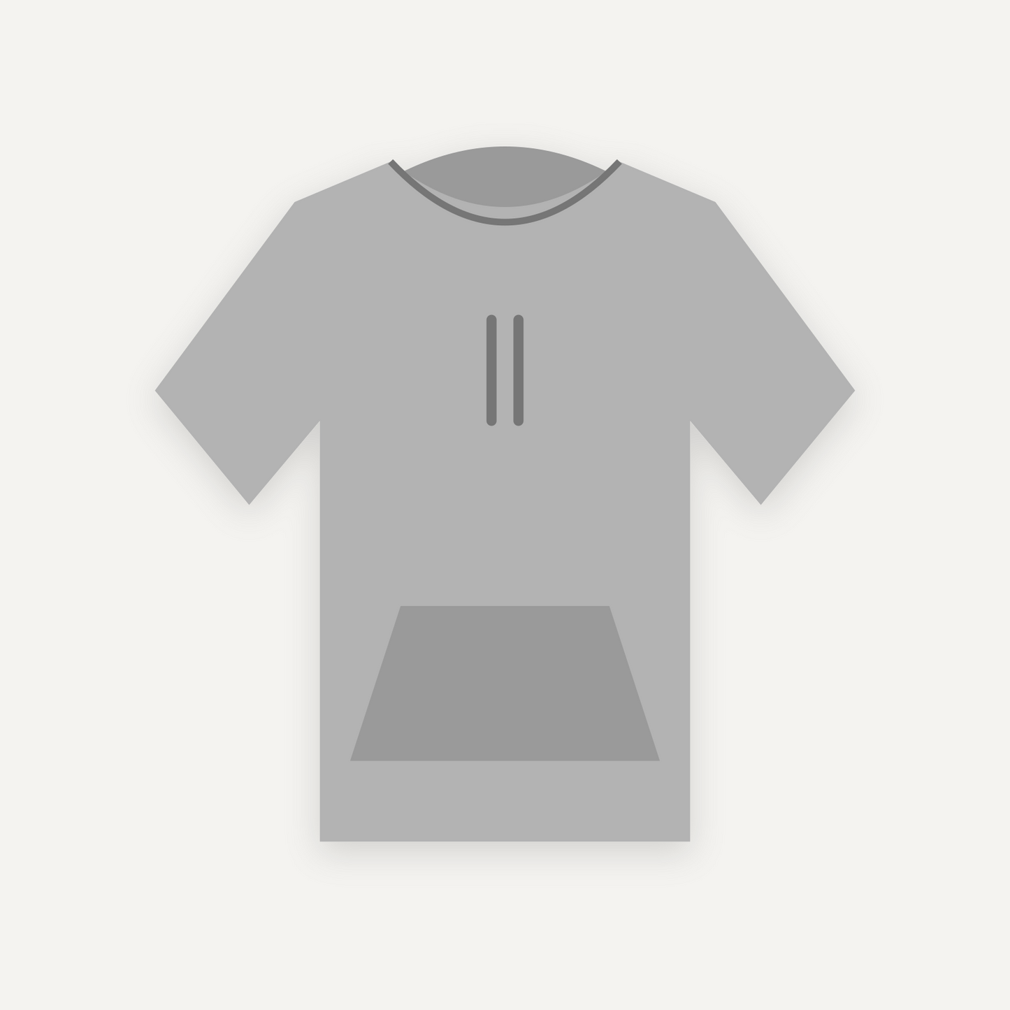 Hoodie personnalisable — Gris chiné — Recto (rendu illustratif, pas une photo réelle)