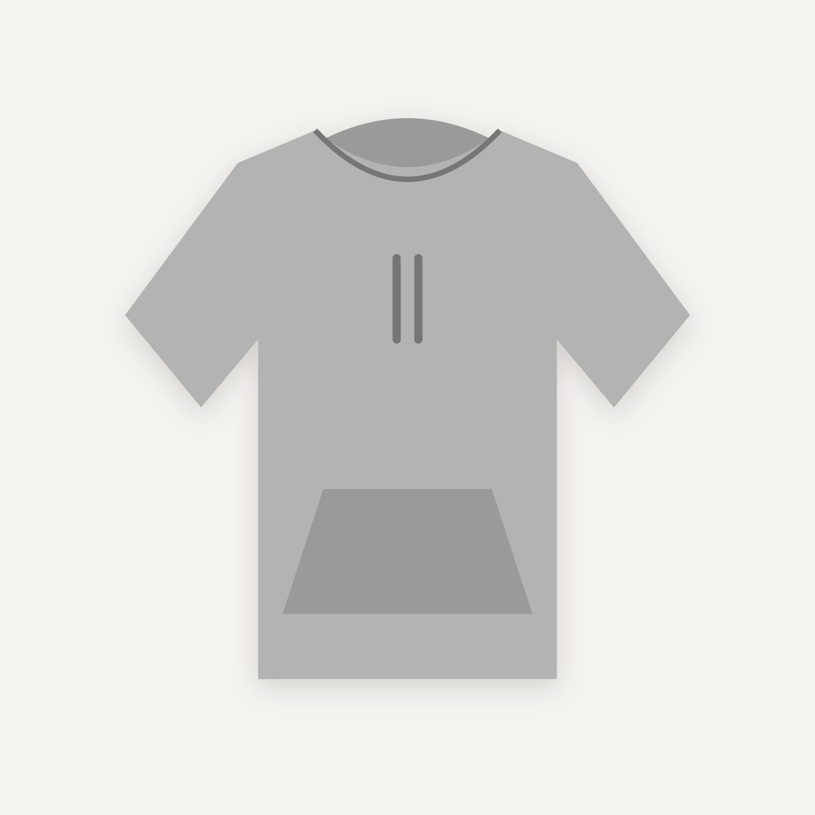 Hoodie personnalisable — Gris chiné — Recto (rendu illustratif, pas une photo réelle)