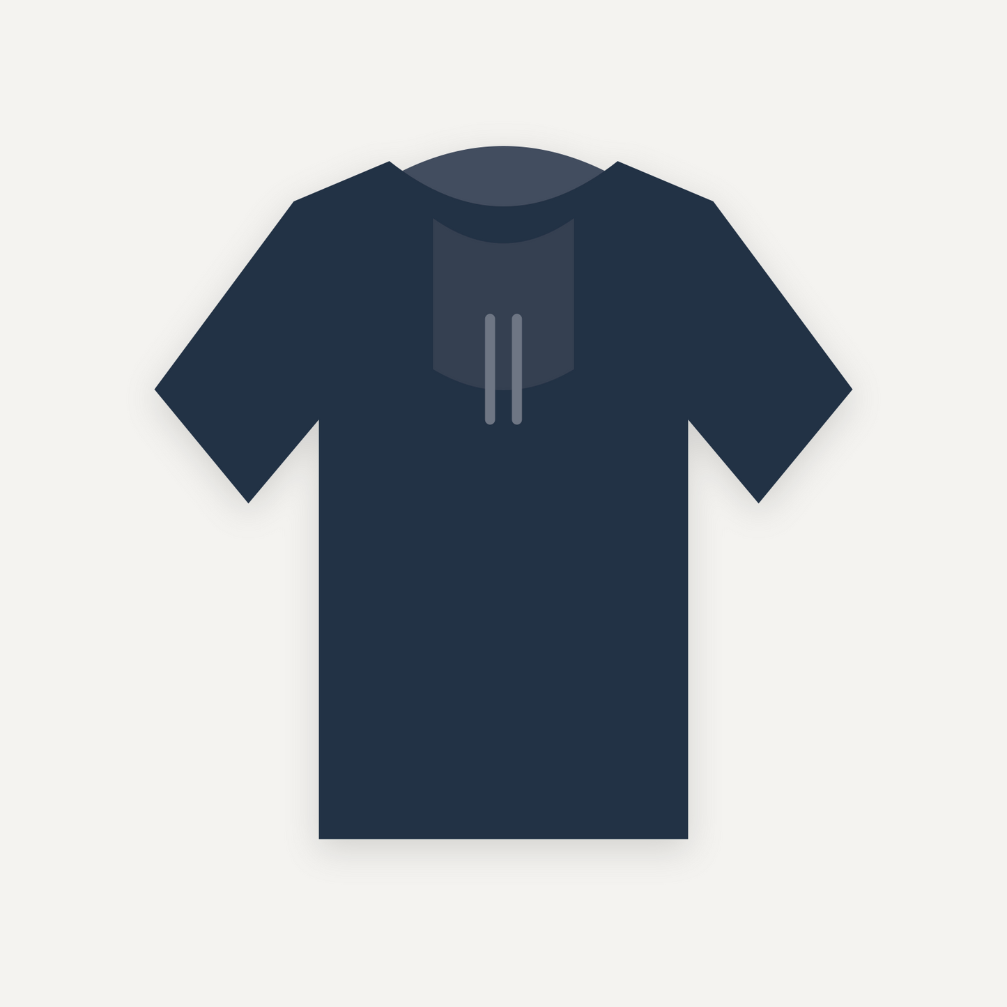 Hoodie personnalisable — Marine — Verso (rendu illustratif, pas une photo réelle)