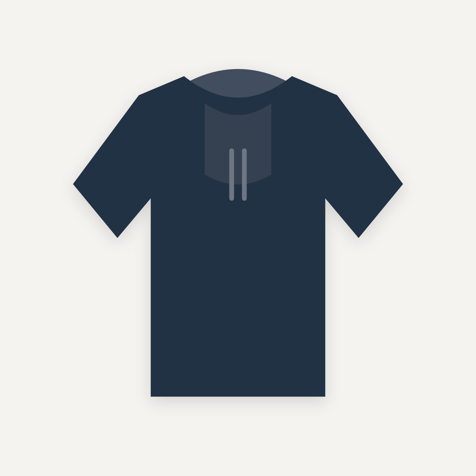 Hoodie personnalisable — Marine — Verso (rendu illustratif, pas une photo réelle)