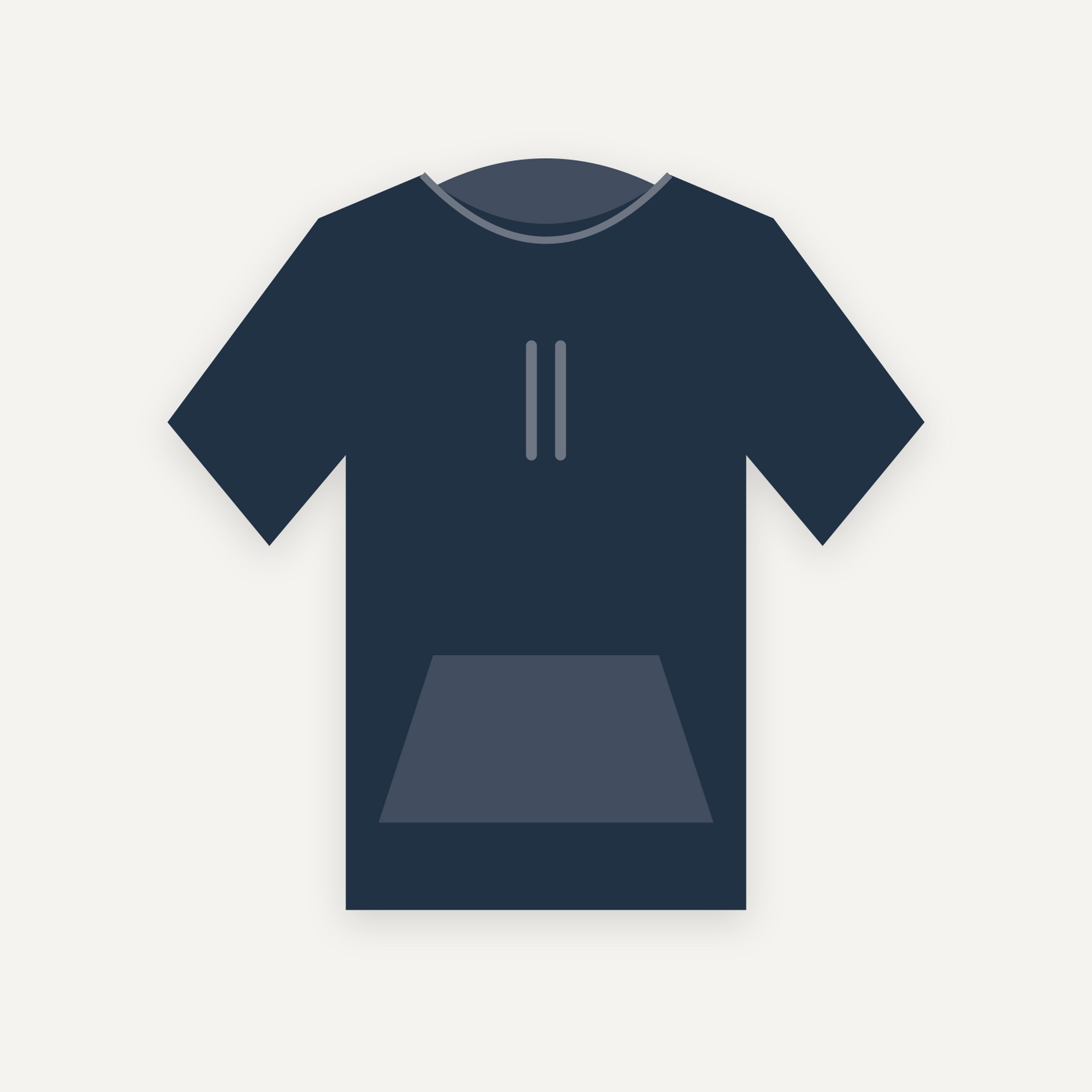 Hoodie personnalisable — Marine — Recto (rendu illustratif, pas une photo réelle)