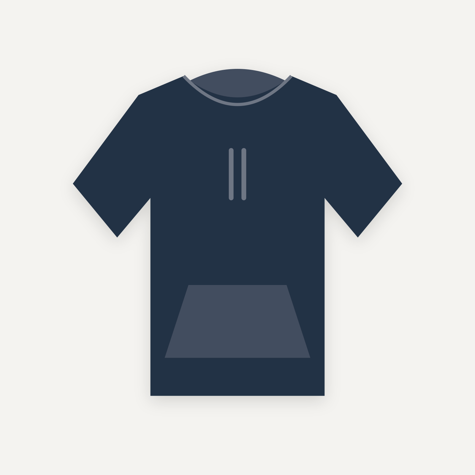 Hoodie personnalisable — Marine — Recto (rendu illustratif, pas une photo réelle)