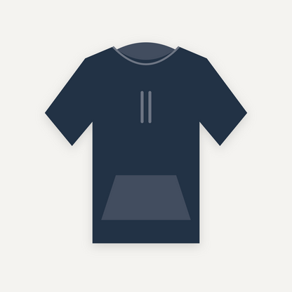Hoodie personnalisable — Marine — Recto (rendu illustratif, pas une photo réelle)