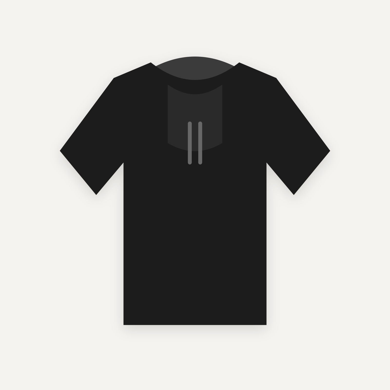 Hoodie personnalisable — Noir — Verso (rendu illustratif, pas une photo réelle)