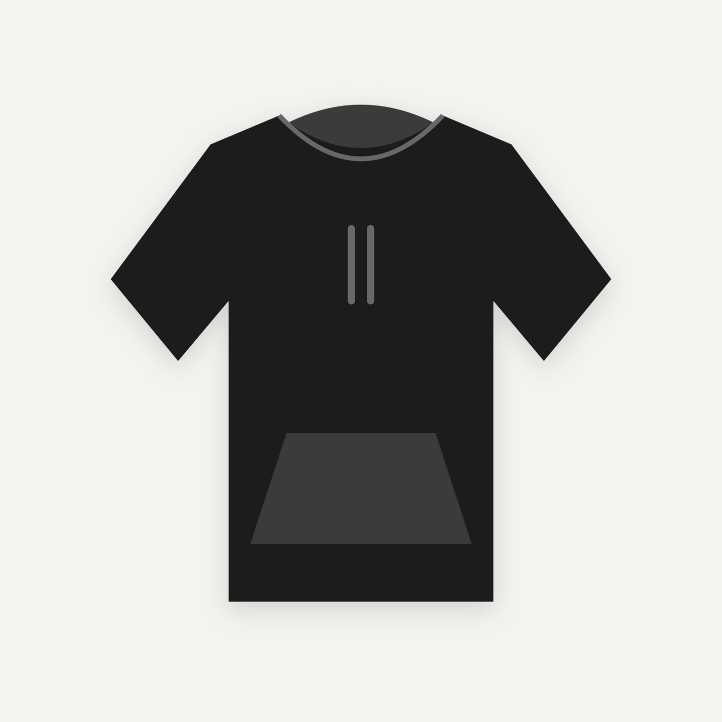 Hoodie personnalisable — Noir — Recto (rendu illustratif, pas une photo réelle)