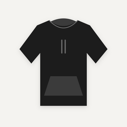 Hoodie personnalisable — Noir — Recto (rendu illustratif, pas une photo réelle)