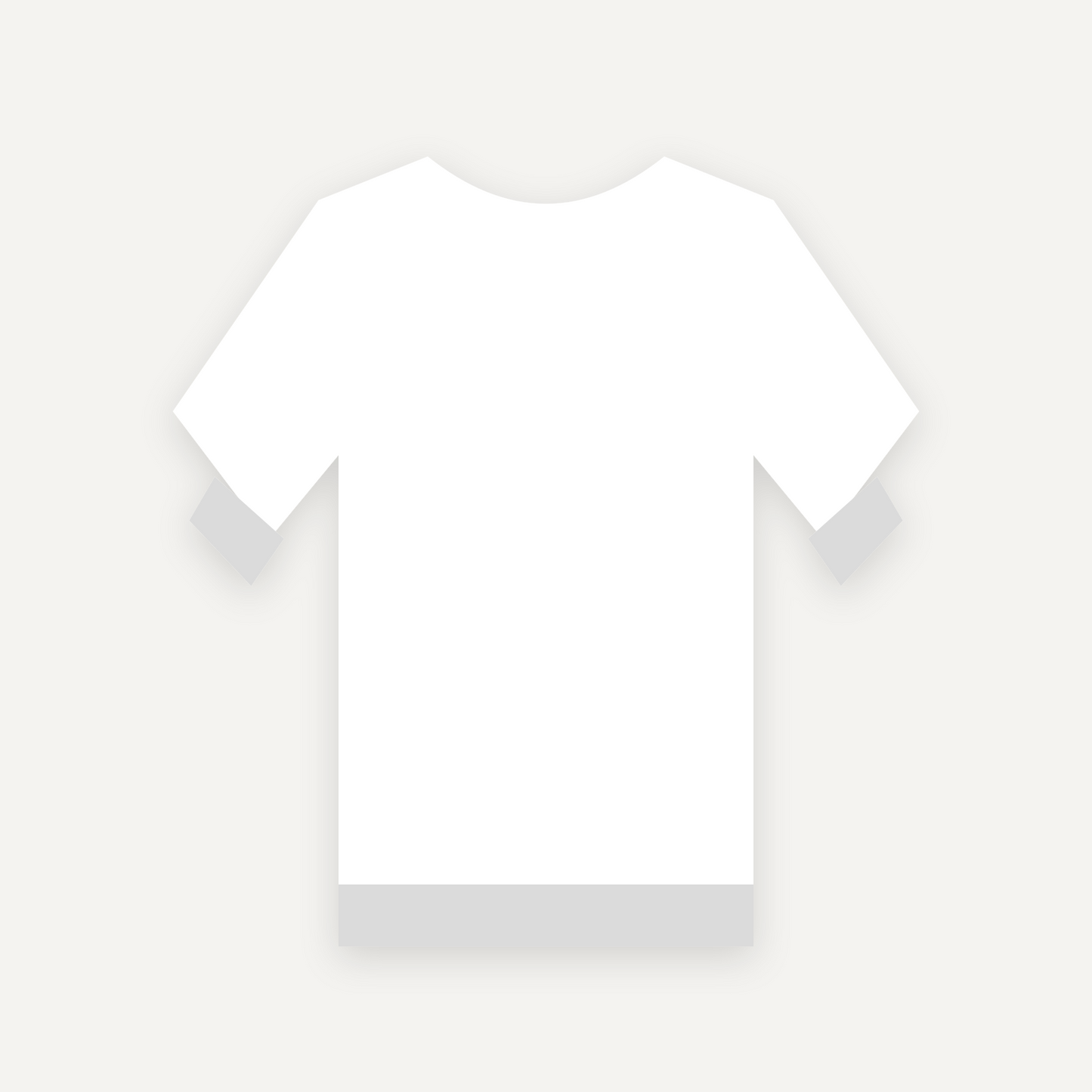 Sweatshirt personnalisable — Blanc — Verso (rendu illustratif, pas une photo réelle)