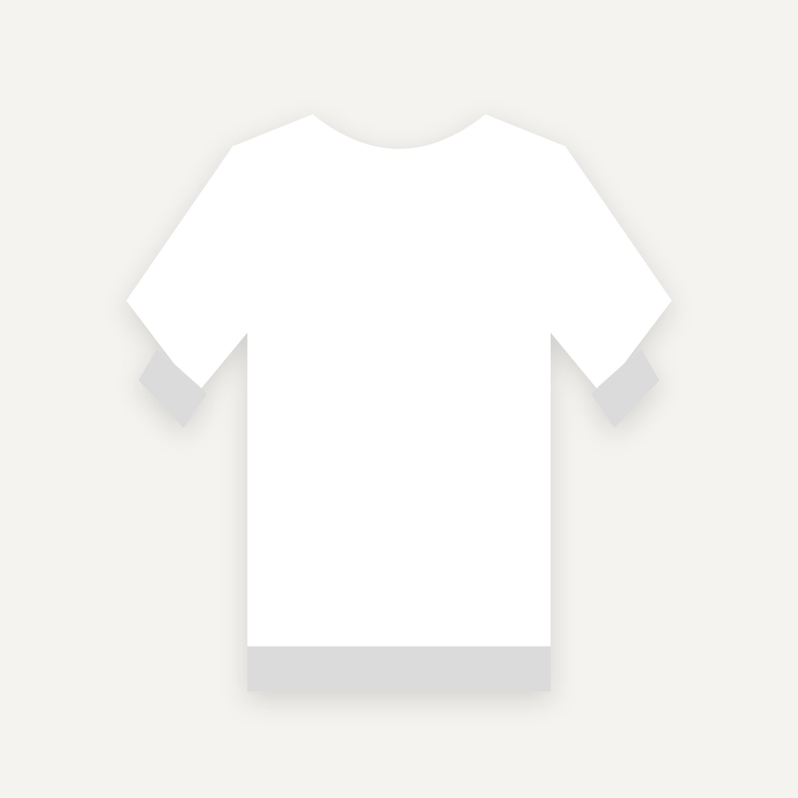 Sweatshirt personnalisable — Blanc — Verso (rendu illustratif, pas une photo réelle)