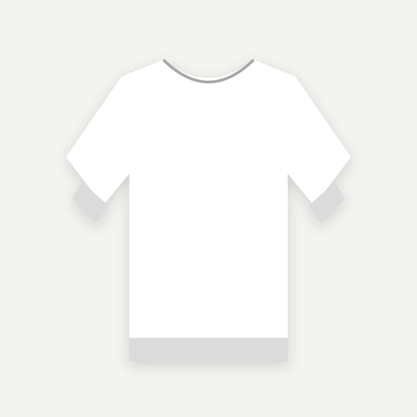 Sweatshirt personnalisable — Blanc — Recto (rendu illustratif, pas une photo réelle)