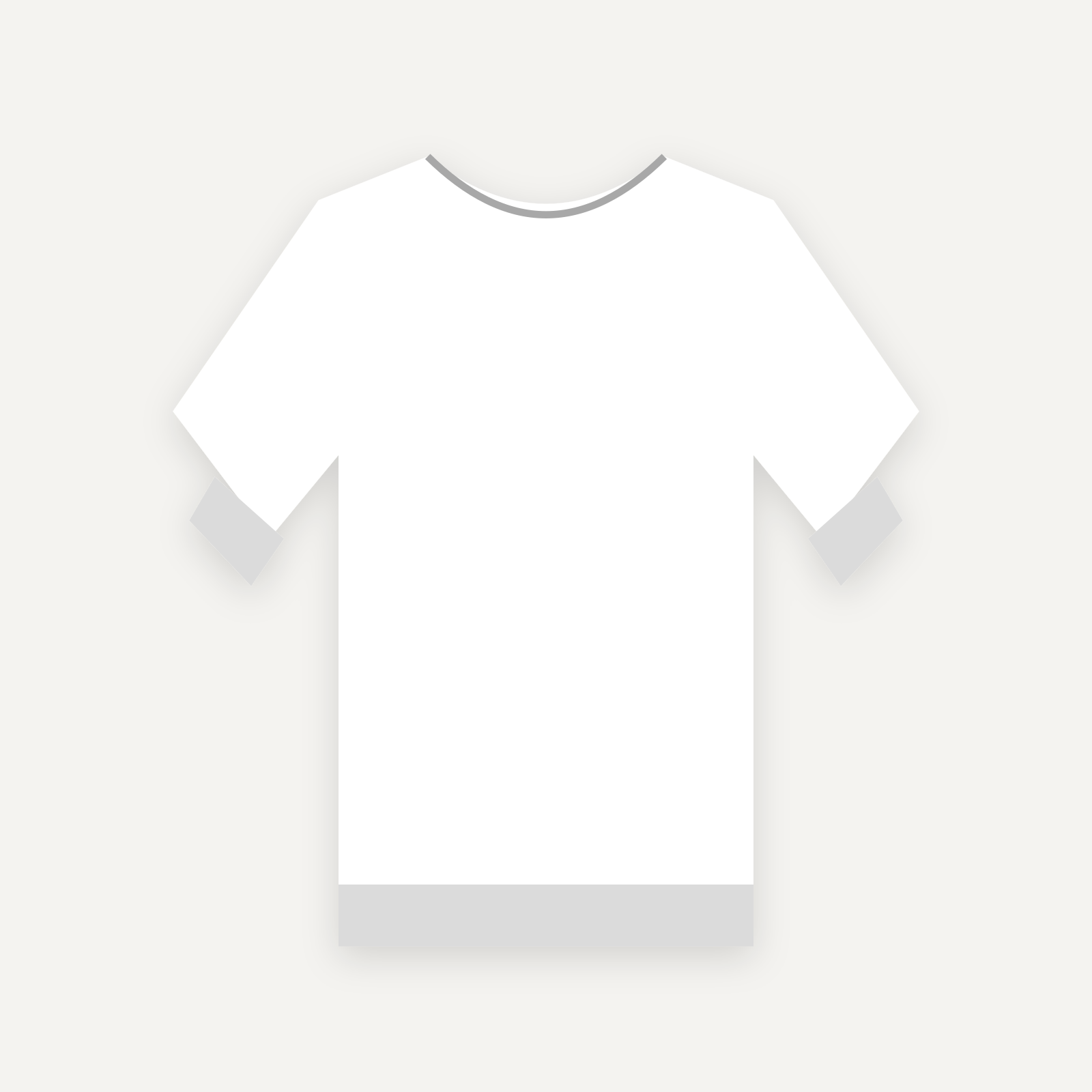 Sweatshirt personnalisable — Blanc — Recto (rendu illustratif, pas une photo réelle)
