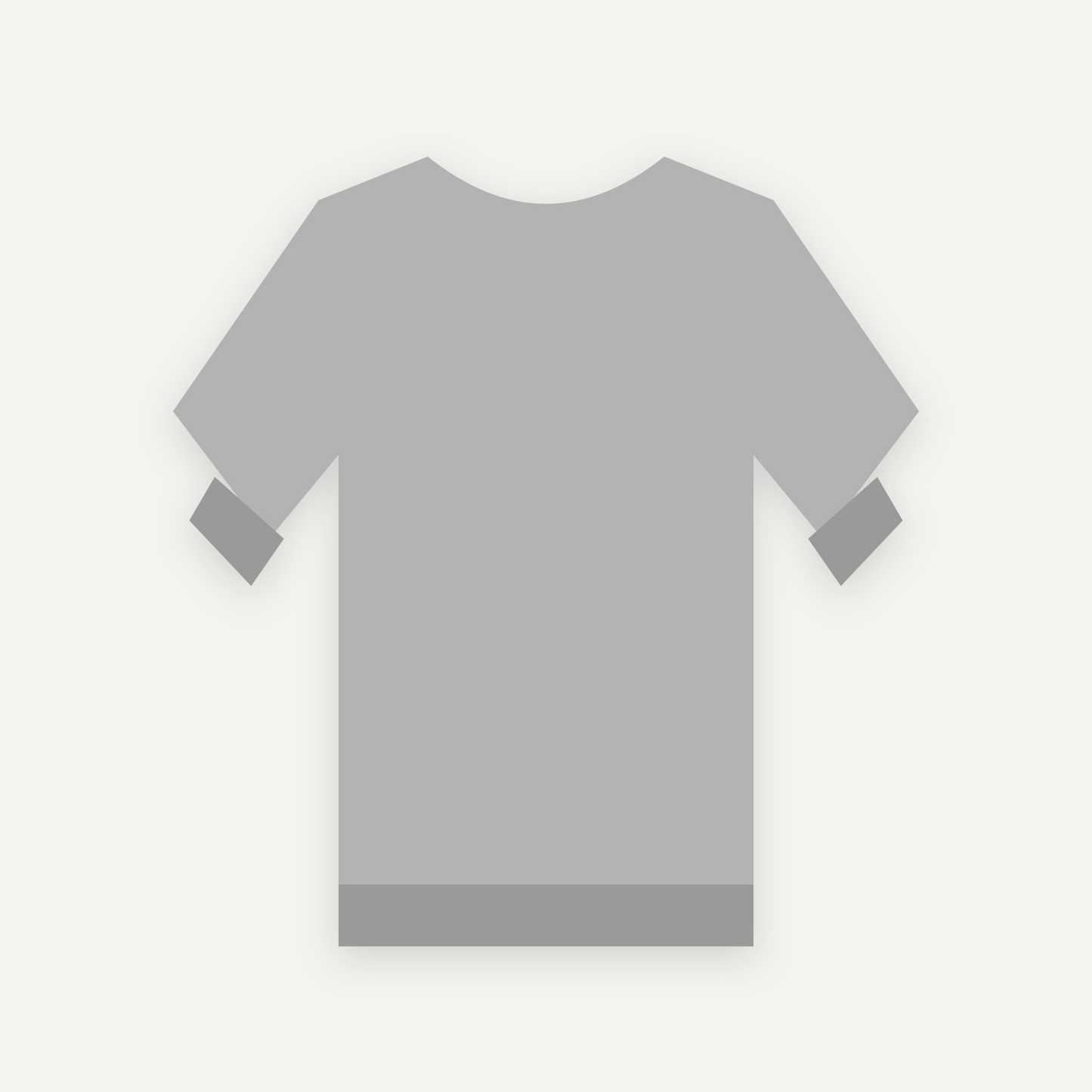 Sweatshirt personnalisable — Gris chiné — Verso (rendu illustratif, pas une photo réelle)