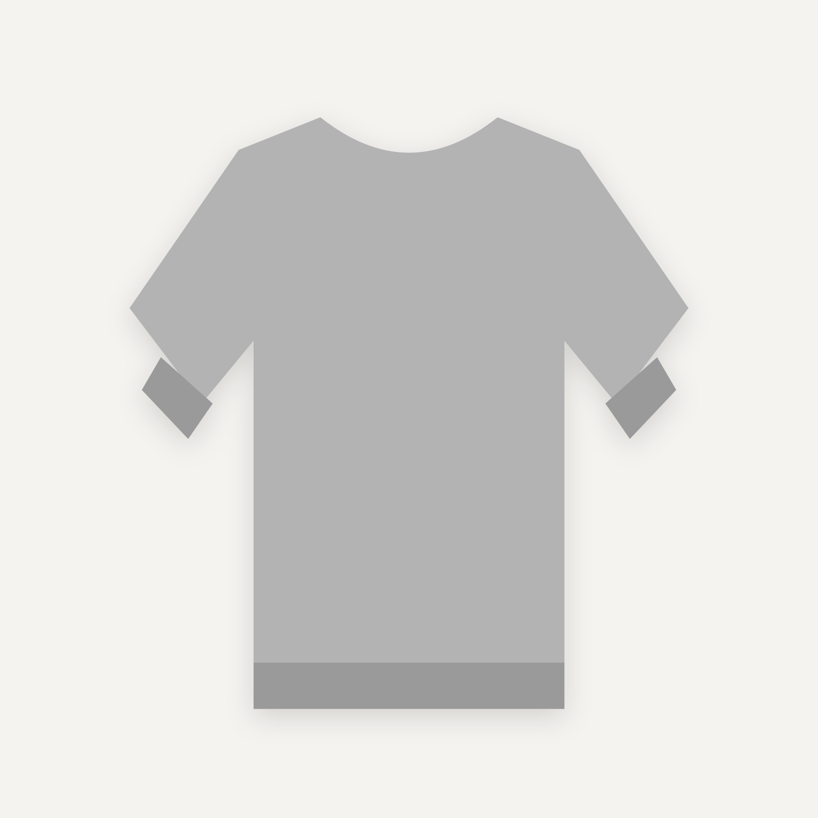 Sweatshirt personnalisable — Gris chiné — Verso (rendu illustratif, pas une photo réelle)