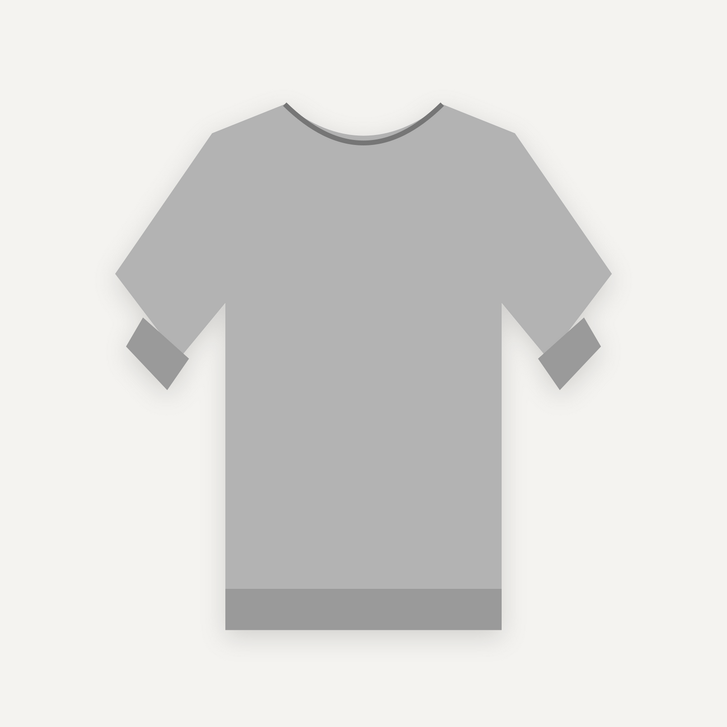 Sweatshirt personnalisable — Gris chiné — Recto (rendu illustratif, pas une photo réelle)