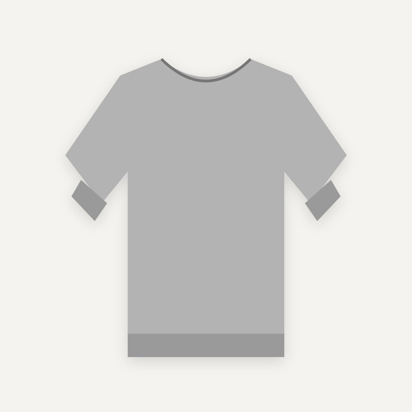 Sweatshirt personnalisable — Gris chiné — Recto (rendu illustratif, pas une photo réelle)