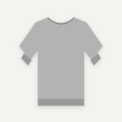 Sweatshirt personnalisable — Gris chiné — Recto (rendu illustratif, pas une photo réelle)