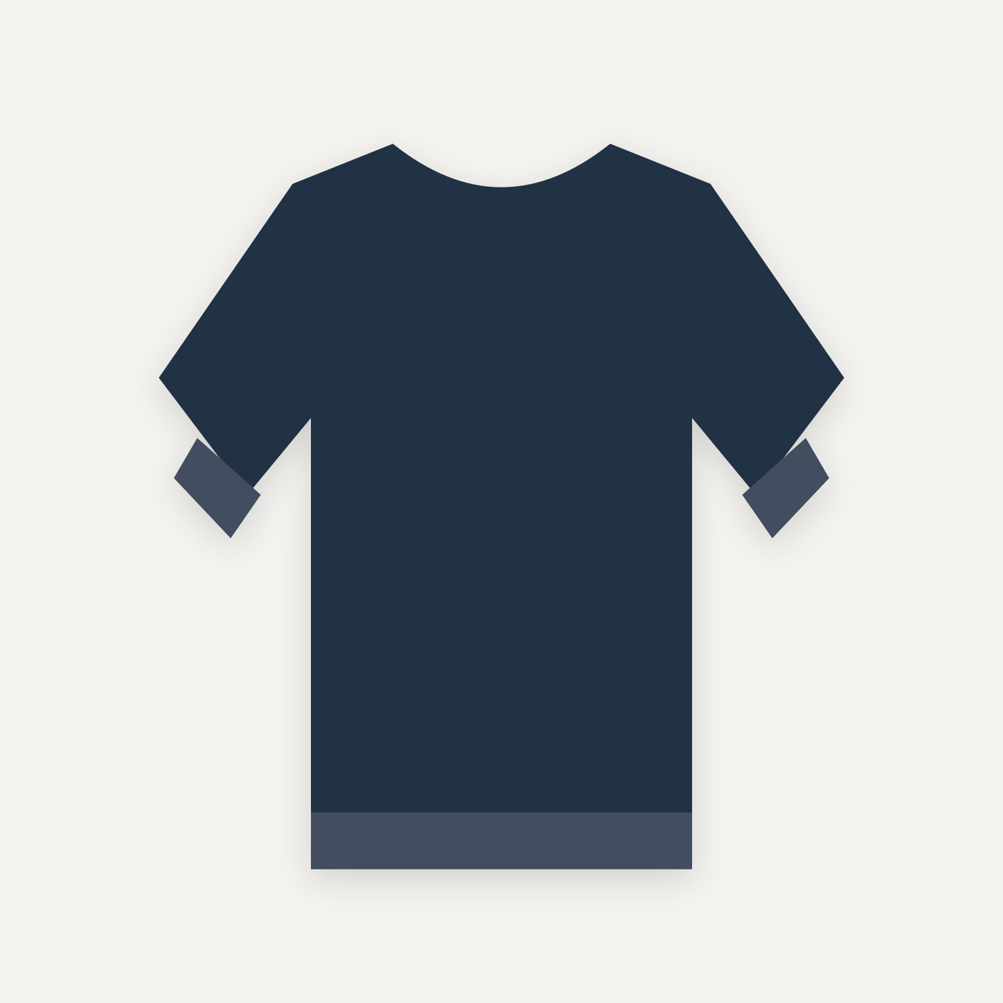 Sweatshirt personnalisable — Marine — Verso (rendu illustratif, pas une photo réelle)
