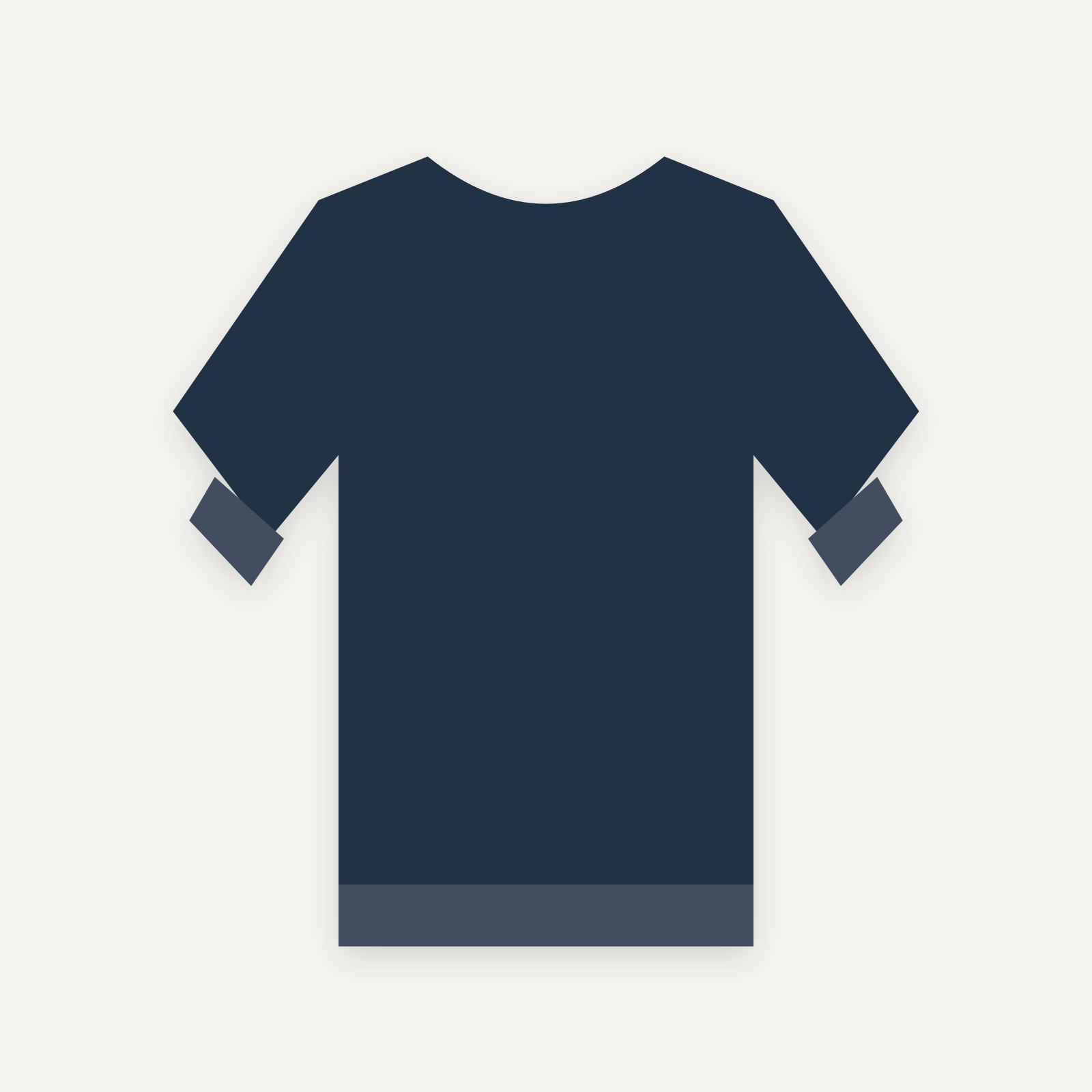Sweatshirt personnalisable — Marine — Verso (rendu illustratif, pas une photo réelle)