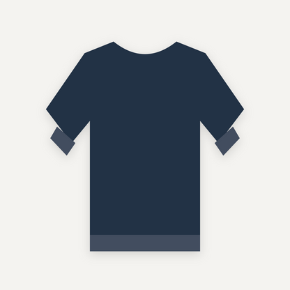 Sweatshirt personnalisable — Marine — Verso (rendu illustratif, pas une photo réelle)