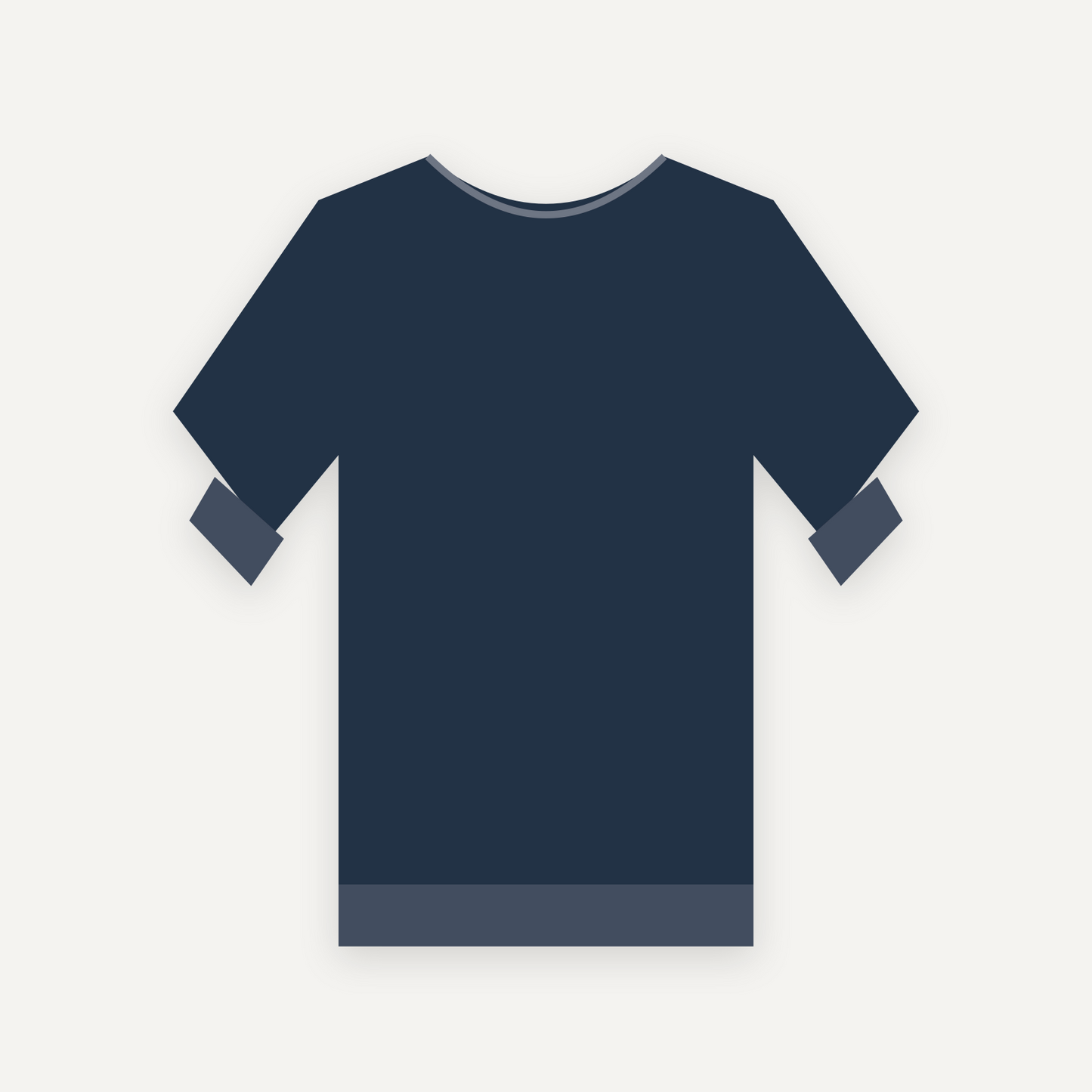Sweatshirt personnalisable — Marine — Recto (rendu illustratif, pas une photo réelle)