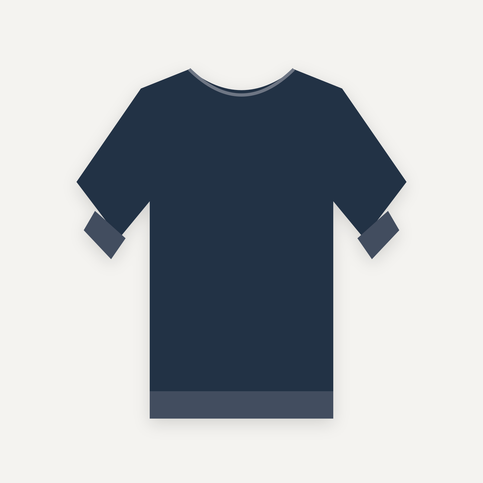 Sweatshirt personnalisable — Marine — Recto (rendu illustratif, pas une photo réelle)