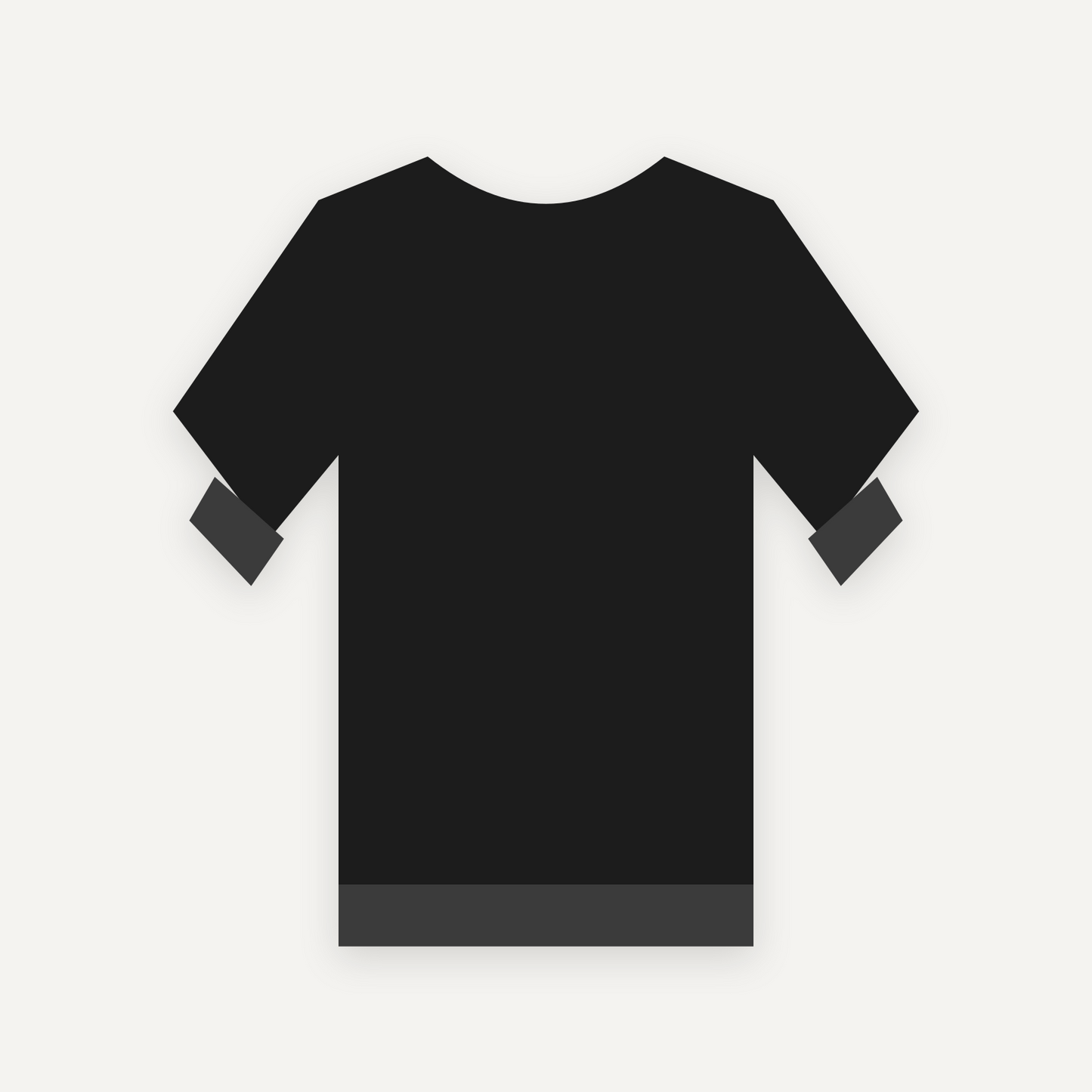 Sweatshirt personnalisable — Noir — Verso (rendu illustratif, pas une photo réelle)