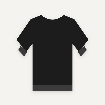 Sweatshirt personnalisable — Noir — Verso (rendu illustratif, pas une photo réelle)