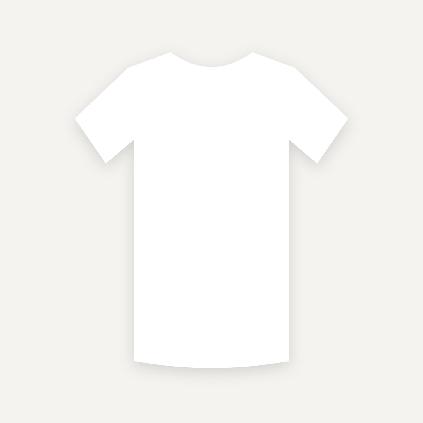 T-Shirt personnalisable — Blanc — Verso (rendu illustratif, pas une photo réelle)