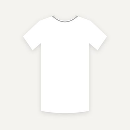 T-Shirt personnalisable — Blanc — Recto (rendu illustratif, pas une photo réelle)