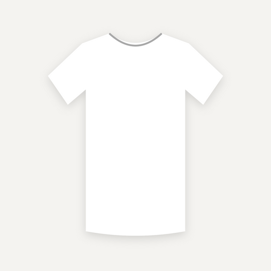 T-Shirt personnalisable — Blanc — Recto (rendu illustratif, pas une photo réelle)