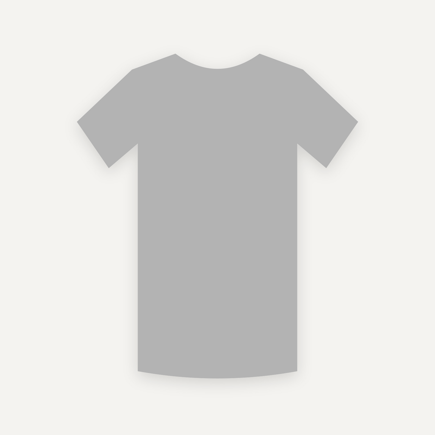 T-Shirt personnalisable — Gris chiné — Verso (rendu illustratif, pas une photo réelle)