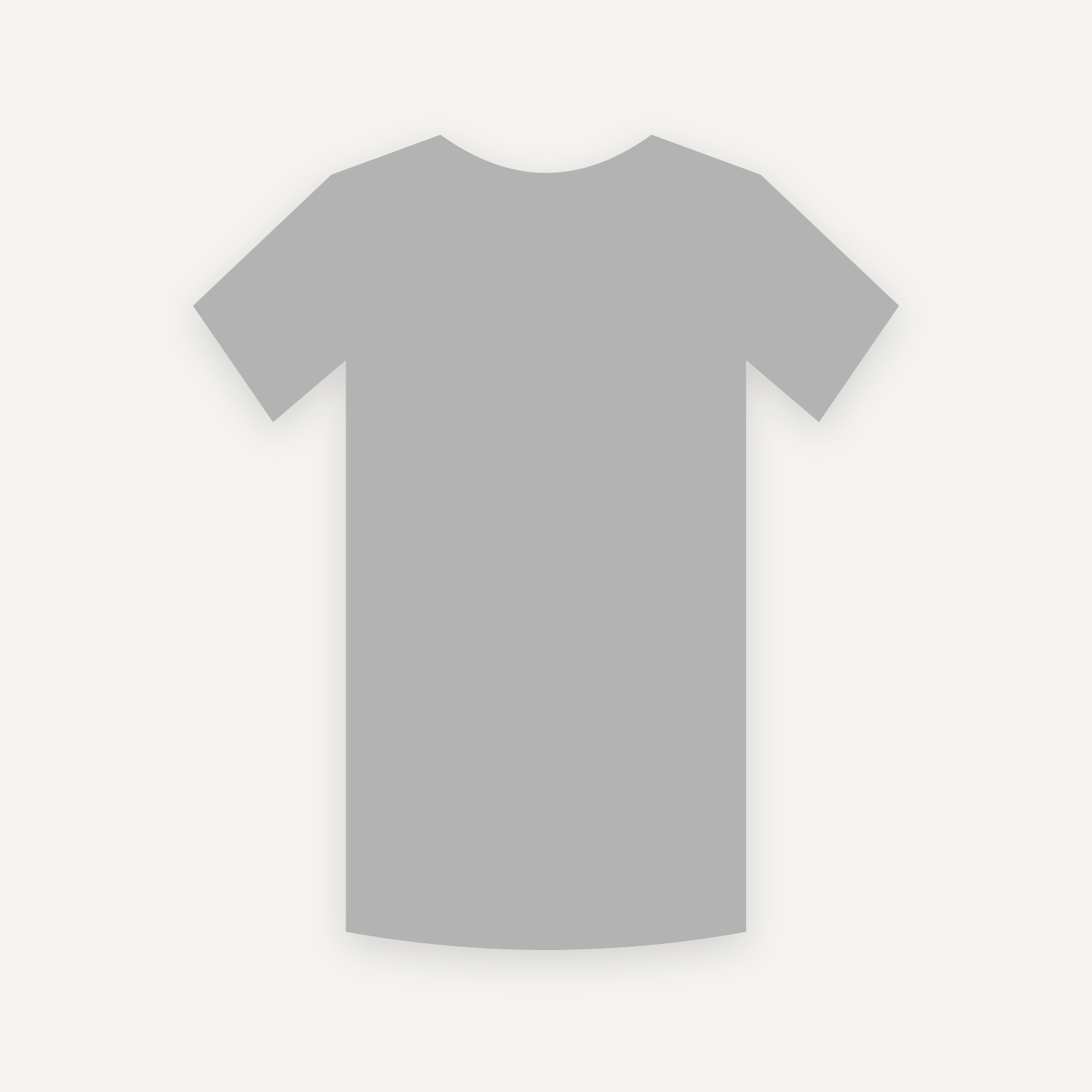 T-Shirt personnalisable — Gris chiné — Verso (rendu illustratif, pas une photo réelle)