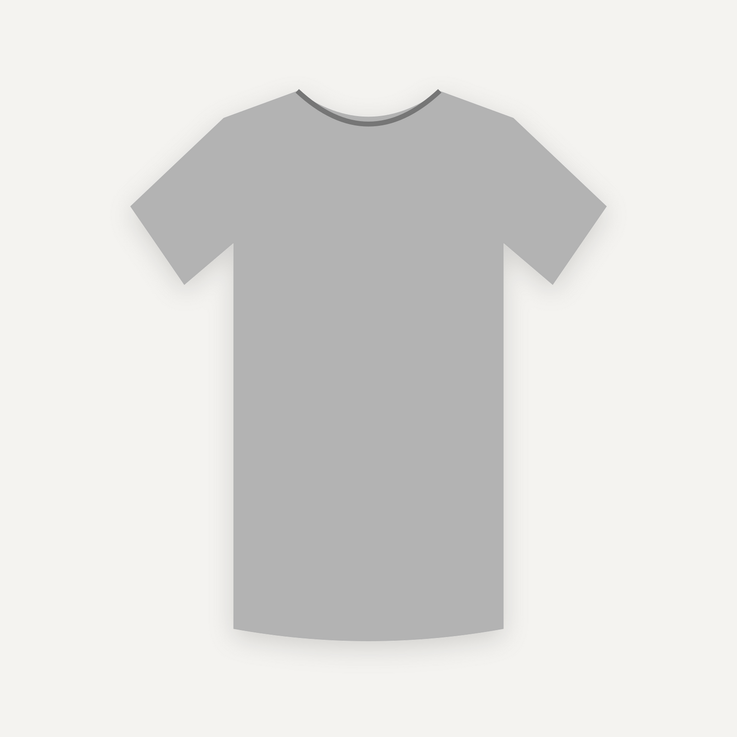T-Shirt personnalisable — Gris chiné — Recto (rendu illustratif, pas une photo réelle)