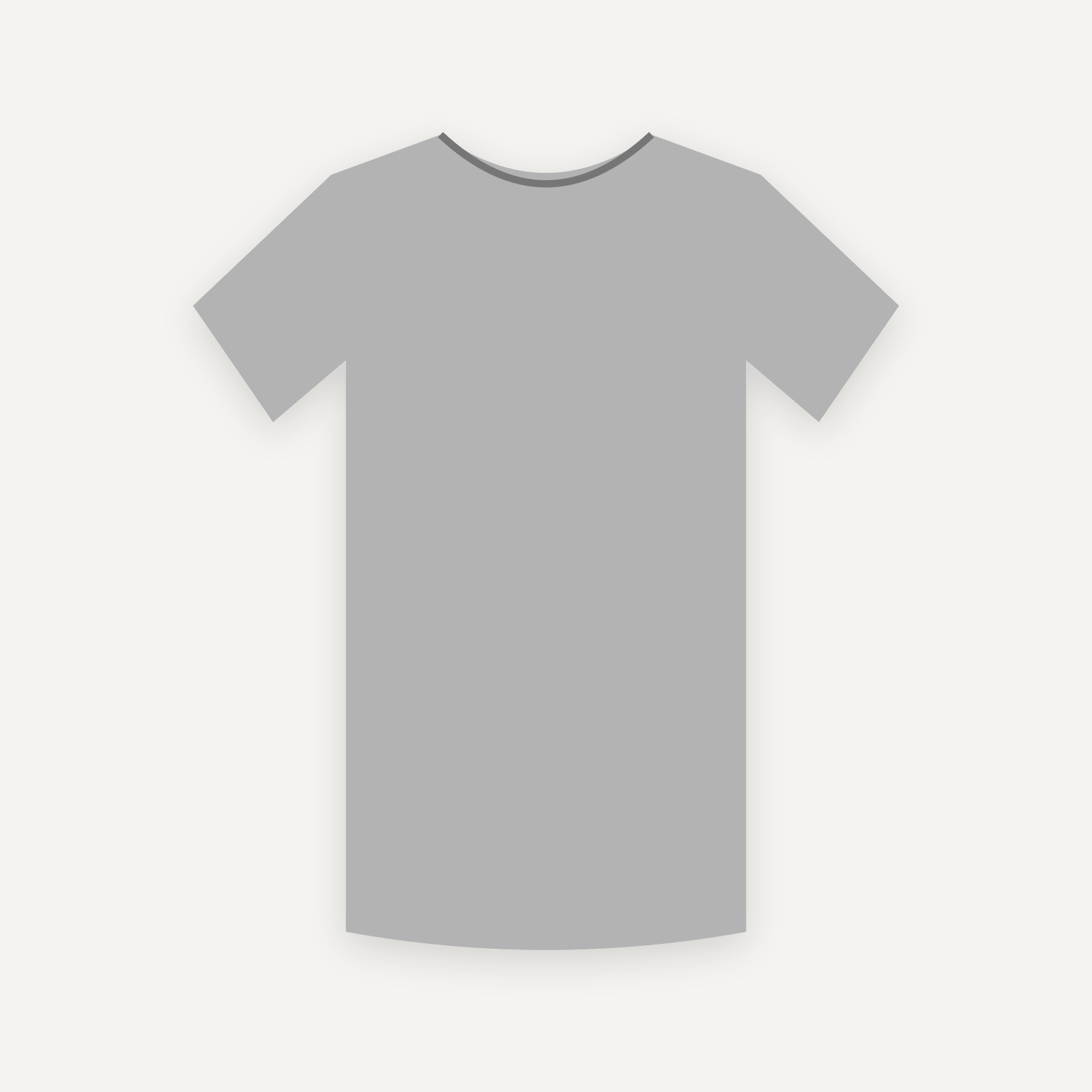 T-Shirt personnalisable — Gris chiné — Recto (rendu illustratif, pas une photo réelle)