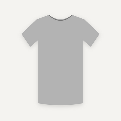 T-Shirt personnalisable — Gris chiné — Recto (rendu illustratif, pas une photo réelle)