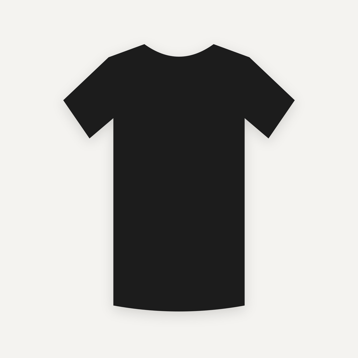T-Shirt personnalisable — Noir — Verso (rendu illustratif, pas une photo réelle)