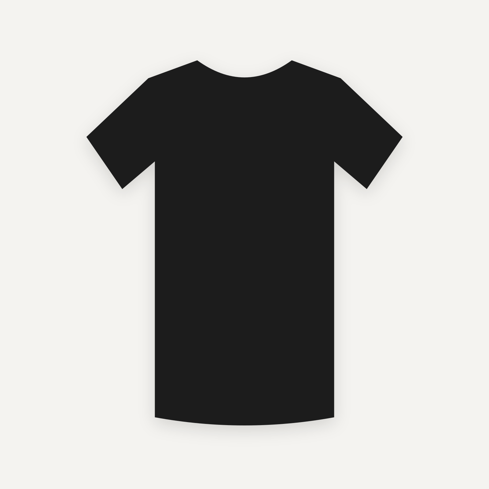 T-Shirt personnalisable — Noir — Verso (rendu illustratif, pas une photo réelle)