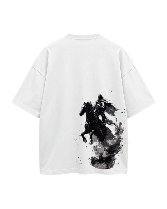 T-Shirt Oversize — Umar ibn al-Khattab — Blanc — Verso